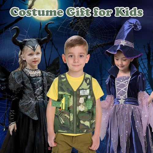 KalaDuck 13-Piece Army Costume for Boys Ages 3-8