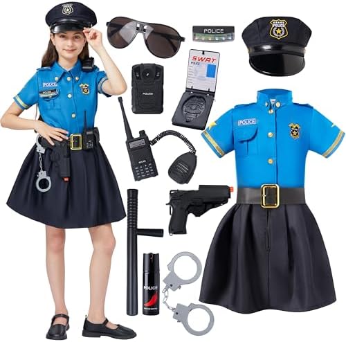 Spooktacular Creations Halloween Police Officer Costume for Girls