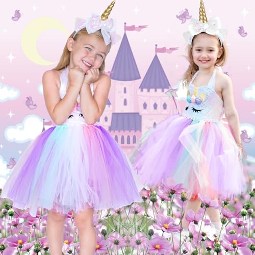 GIFTINBOX Unicorn Princess Dress for Girls