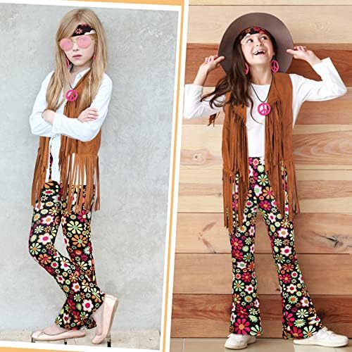 Jenaai 60s 70s Hippie Outfits for Girls