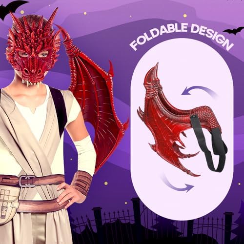 MENGKAO Dragon Costume Kids dinosaur wings set for Halloween