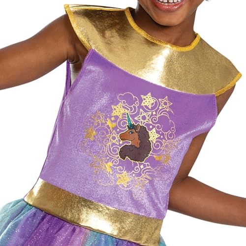 Disguise Girls Afro Unicorn Halloween Costume with Headband