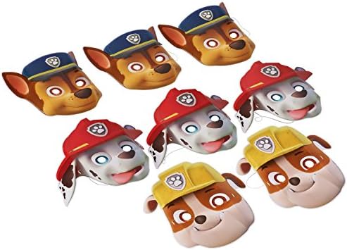 American Greetings Premium Paw Patrol Muffin Top Masks 95 - 12 Pack of 8