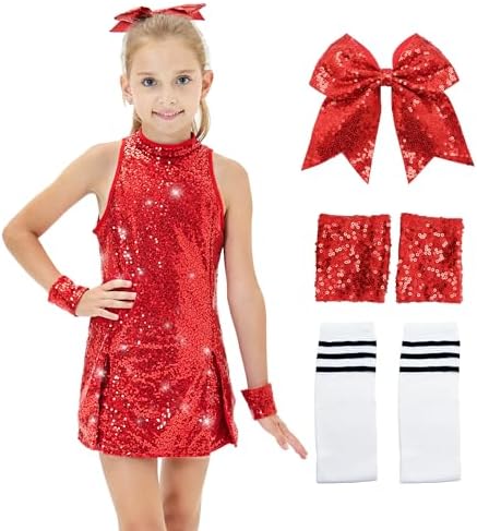 Girls Sequin Dance Costume - Jazz Hip Hop Outfit