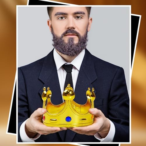 10 Pcs Royal King Crowns - Party Prom Sets