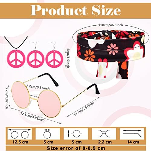 Jenaai 60s 70s Hippie Outfits for Girls