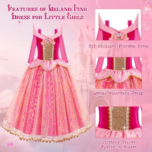 Meland - Sparkling Princess Dress Up Gown for Girls - Posh Elegant P firmware
