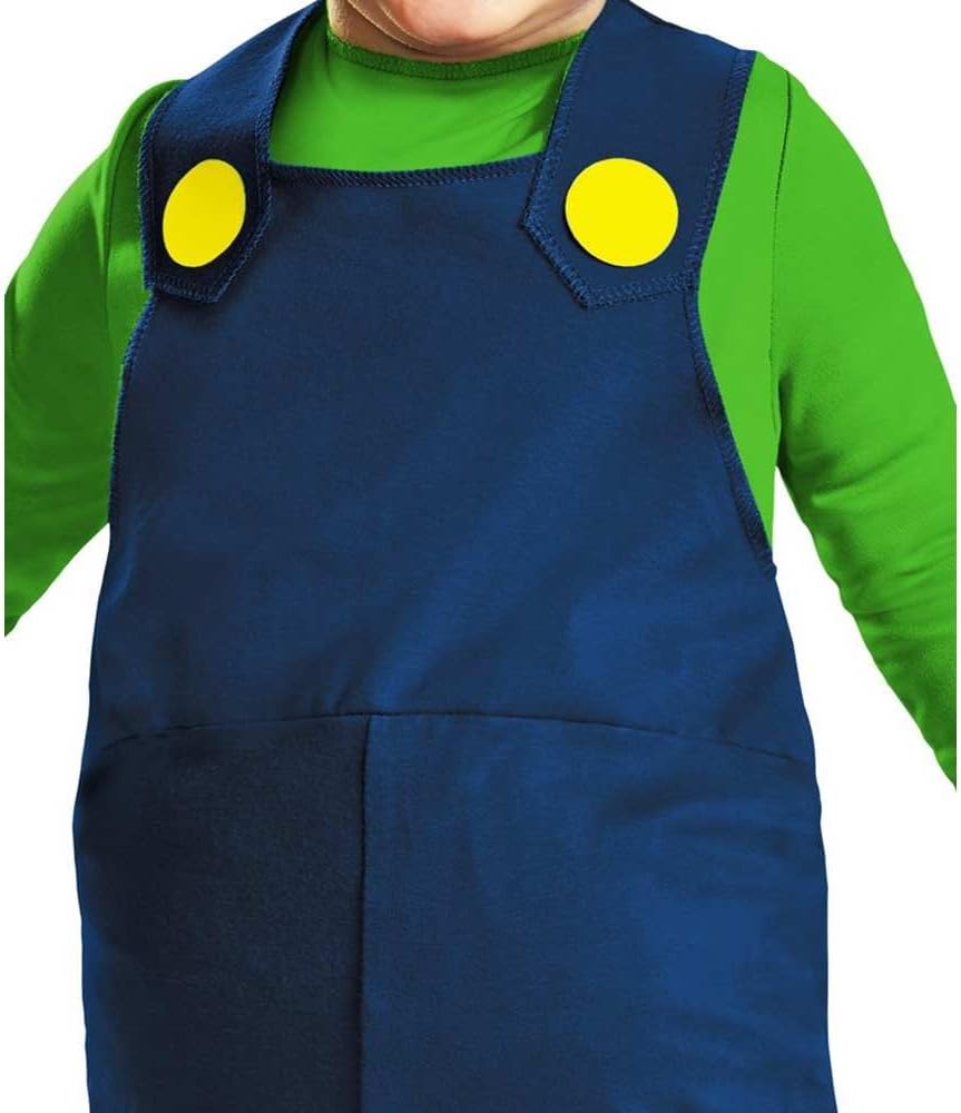 Boys Toddler Super Mario Luigi Costume