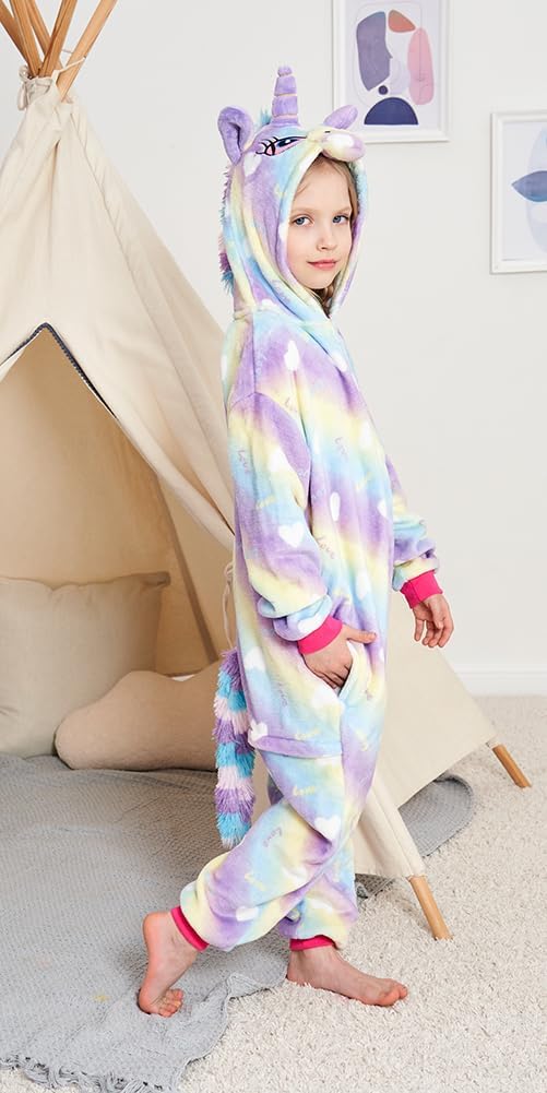 Riverchan Kids Unicorn Onesie Animal Pajamas