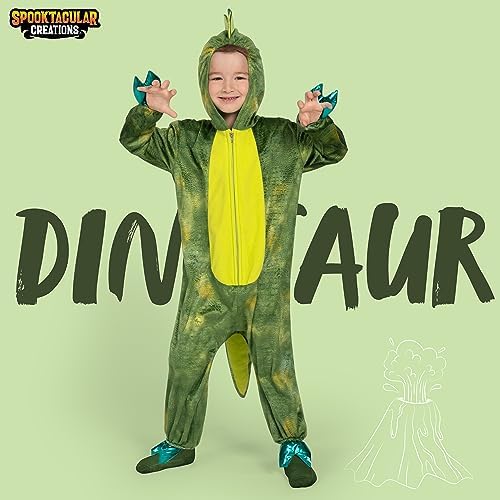 Spooktacular Creations Halloween Jumpsuit for Kids - Shining T-Rex