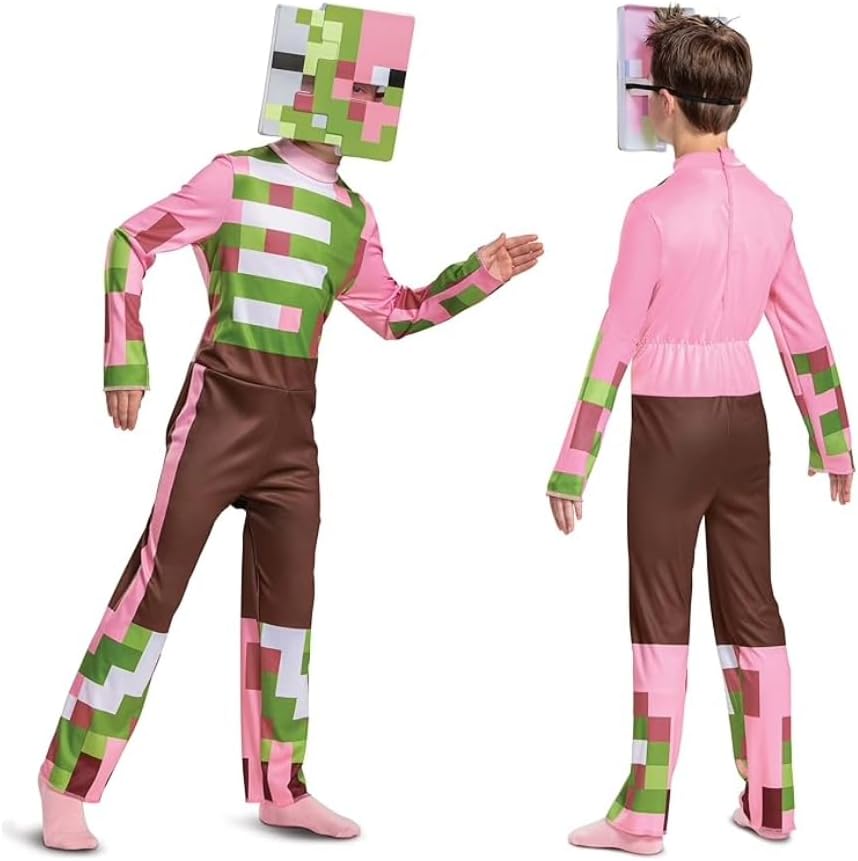 Zombie Pigman Minecraft Costume for Kids Halloween Official Licenseddisguise