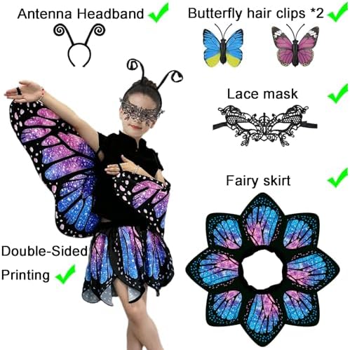 Yamisan Butterfly Wings Costumes for Girls