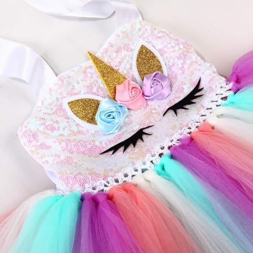 Fancy Unicorn Dresses for Girls Unique Party Costumes Headbands