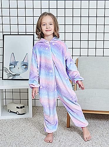 Comfortable Microfleece Kids Pajamas with Unicorns