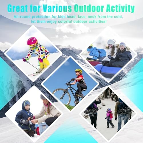 2 Pack Kids Balaclava Face Mask for Winter Ski and Cycling