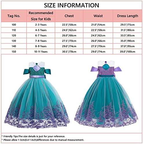 Fairy Tale Perfect Princess Mermaid Halloween Girls Costume