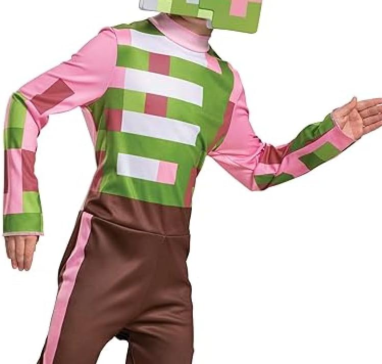 Zombie Pigman Minecraft Costume for Kids Halloween Official Licenseddisguise