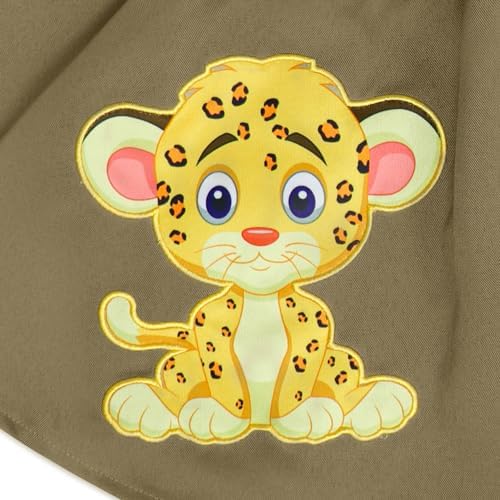 IKALI Kids Girls Zoo Keeper Costume Safari Explore Set with Tiger Print