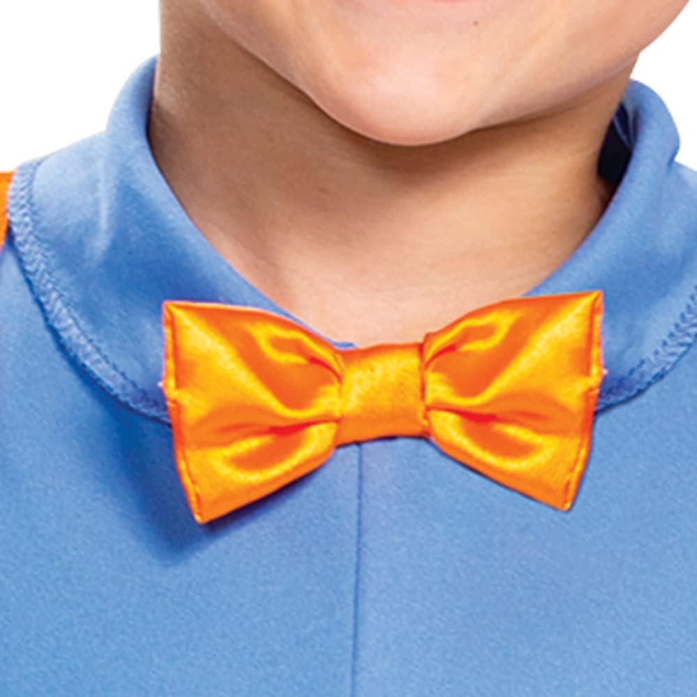 Blippi Costume Kids Toddler Halloween Jumpsuit with Hat and Bowtie