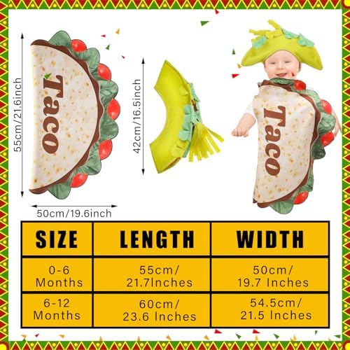 Halloween Baby Taco Trick or Treat Costume Set