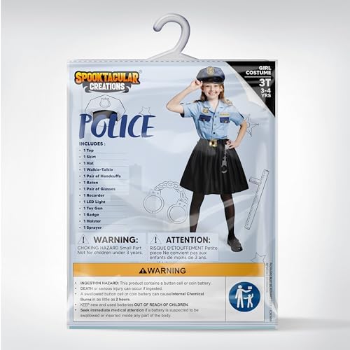 Halloween Girls Police Officer Costume