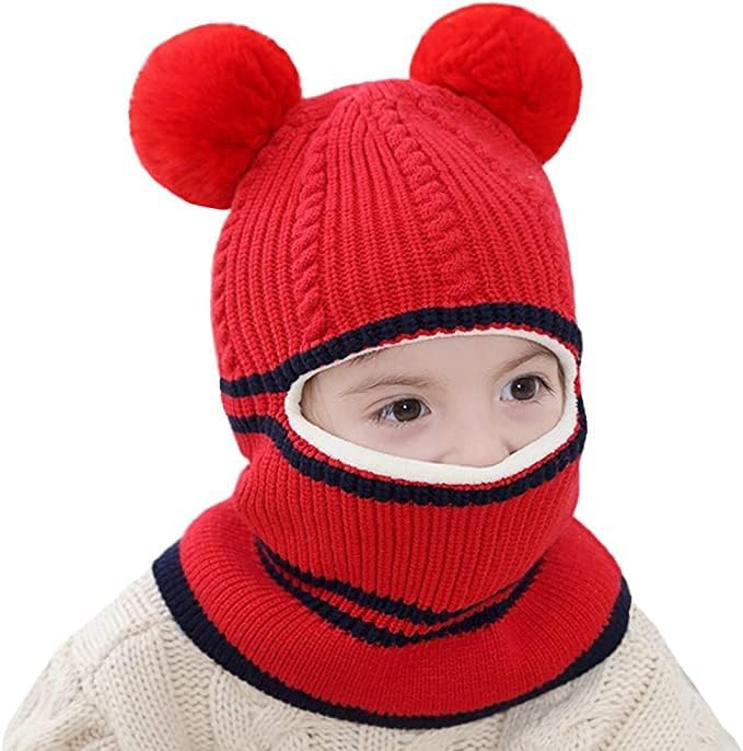 Kids Hood Scarf Warm Stretchy Eco-Friendly Perfect for Winter