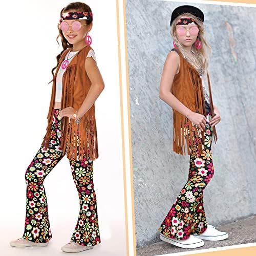 Jenaai 60s 70s Hippie Outfits for Girls