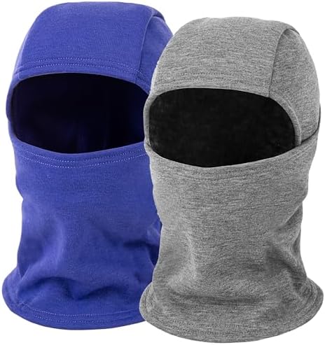 ZUMULIAN Ski Mask Balaclava for Kids Cold Weather Warm 2 Packs