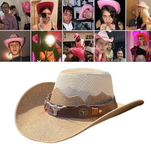 Stylish Sun-Proof Western Cowboy Hat for Men Women