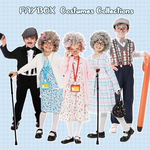 Peaky Blinders Old Man Costume for Adults Kids Boys Halloween Party Costumes