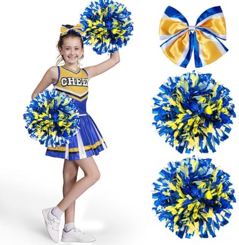 Girls Cheerleader Costume Set with Accessories for Halloween