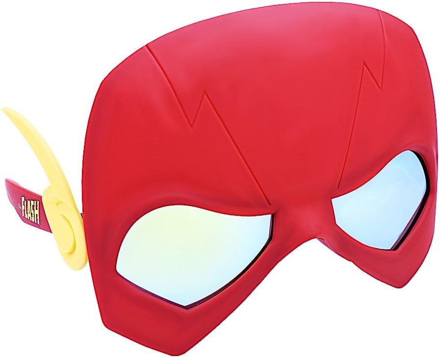 Sun-Staches DC Comics Flash Sunglasses - UV400ProtectYourLook - One Size Fits Most