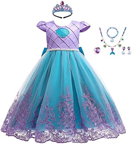Elegant Princess Mermaid Carlo Dress Up Costume for Girls