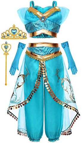 Arabian Princess Costume Dress for Girls Princess Jasmine