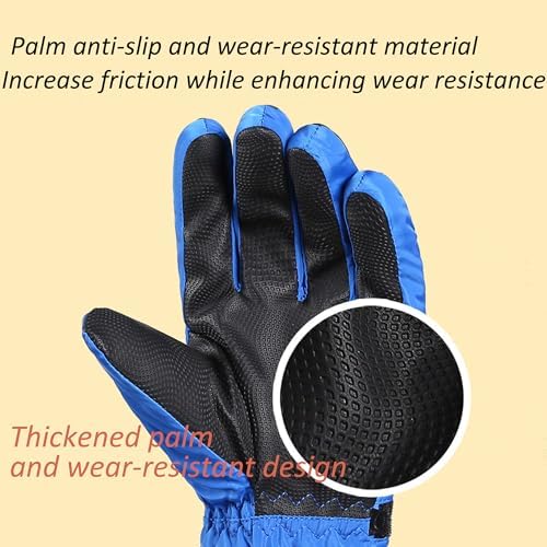 UTOWO Kids Water-Repellent Mittens WarmImpossible Fit forCold Winter