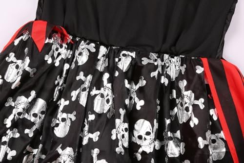 Kids Pirate Costume Girls DeluxeBuccaneer Princess Costume Dress Set for Halloween Party