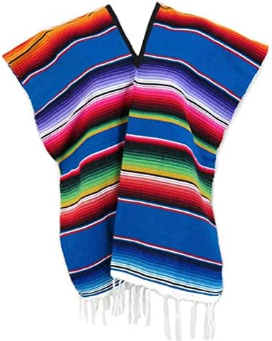 Del Mex Kids Mexican Serape P Poncho Costume