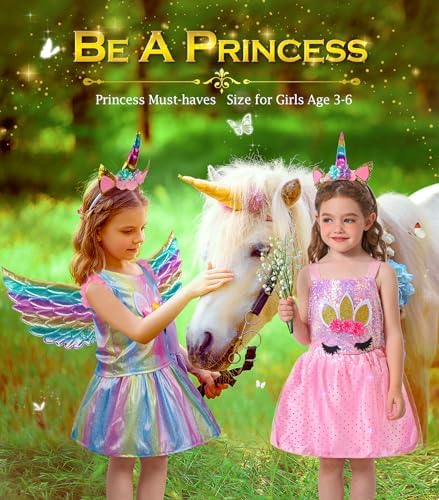BIBUTY Kids Princess Dress Up Clothes Set