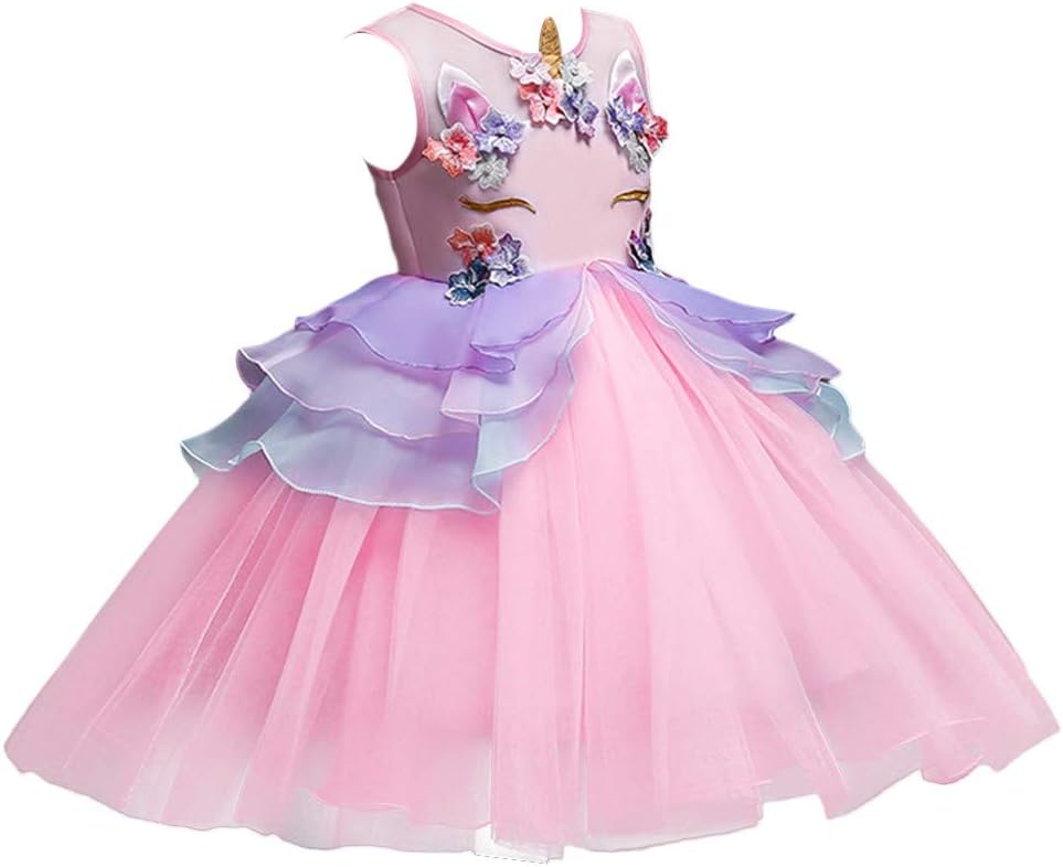Myrisam Princess Girls Unicorn Party Costume