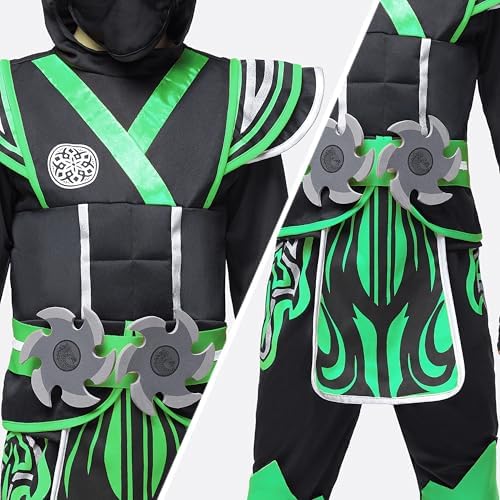 Spooktacular Kids Ninja Costume for Boys - Action-Packed Halloween Fun