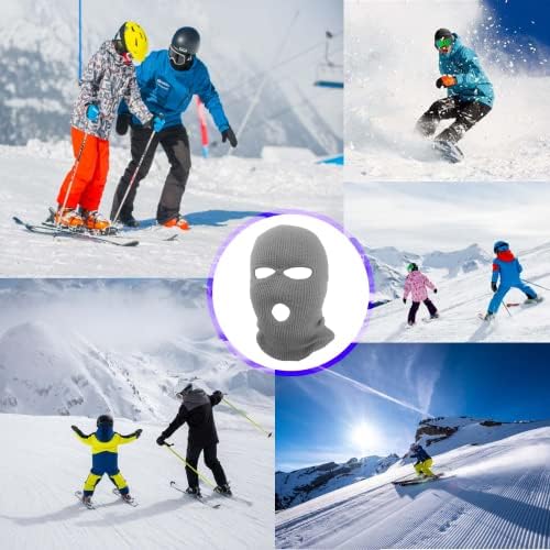 3-Hole Beanie Face Mask for Skiing and More