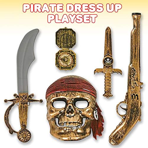 ArtCreativity Pirate Play Set for Kids 5PC