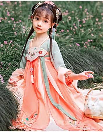 AINIFU Fairy Hanfu Dresses for Girls 4-16 Years