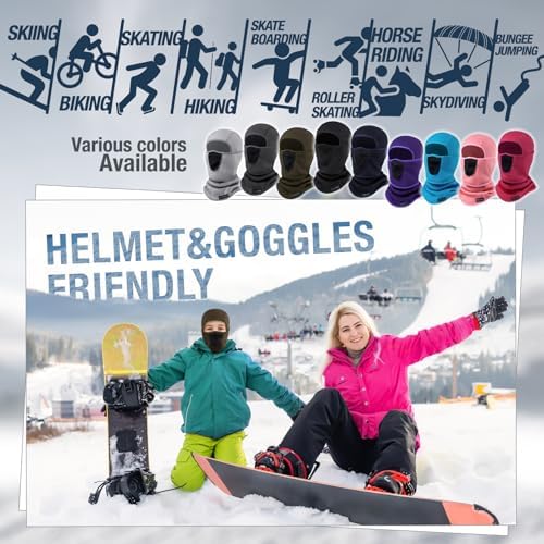 Warm Balaclava Ski Mask for Kids Windproof Comfortable
