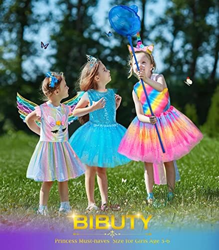 BIBUTY Kids Princess Dress Up Clothes Set