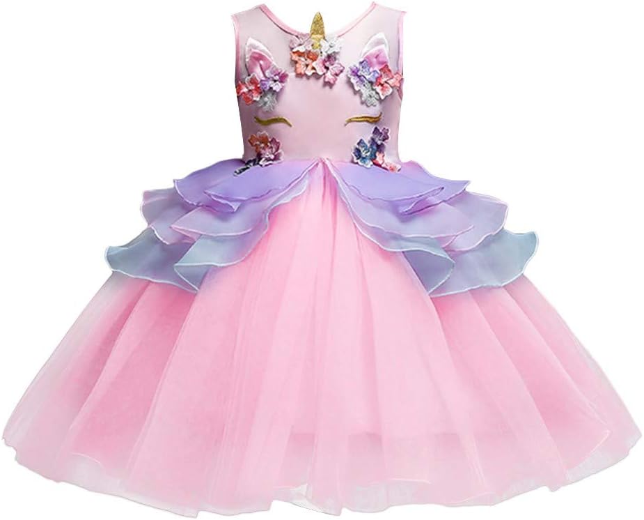 Myrisam Princess Girls Unicorn Party Costume