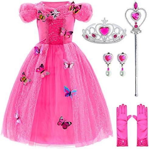PRINCESS COSTUME BALLGOWN DRESS WITH ACCESSORIES SET