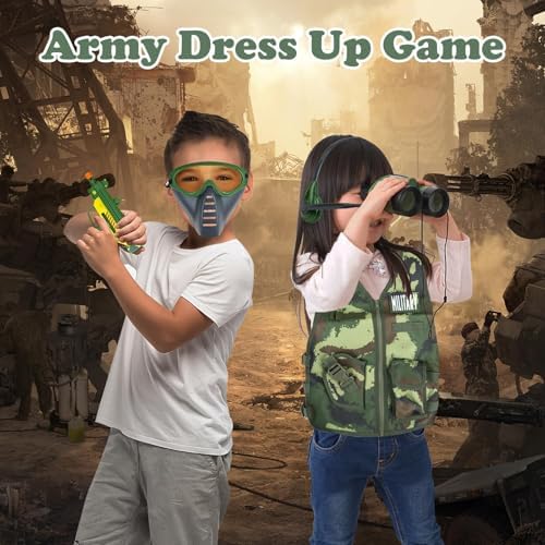 KalaDuck 13-Piece Army Costume for Boys Ages 3-8
