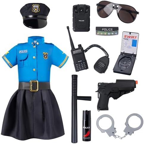 Spooktacular Creations Halloween Police Officer Costume for Girls