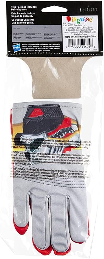 Power Ranger Gloves for Kids Fun Dino Fury Costume Accessory